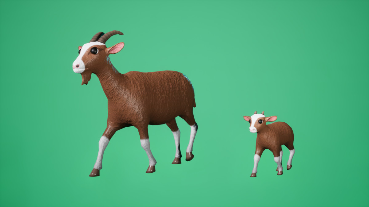 SI - Animated Goat and Kid