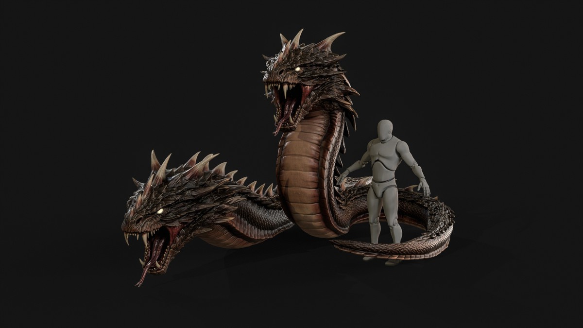 Basilisk Snake Character