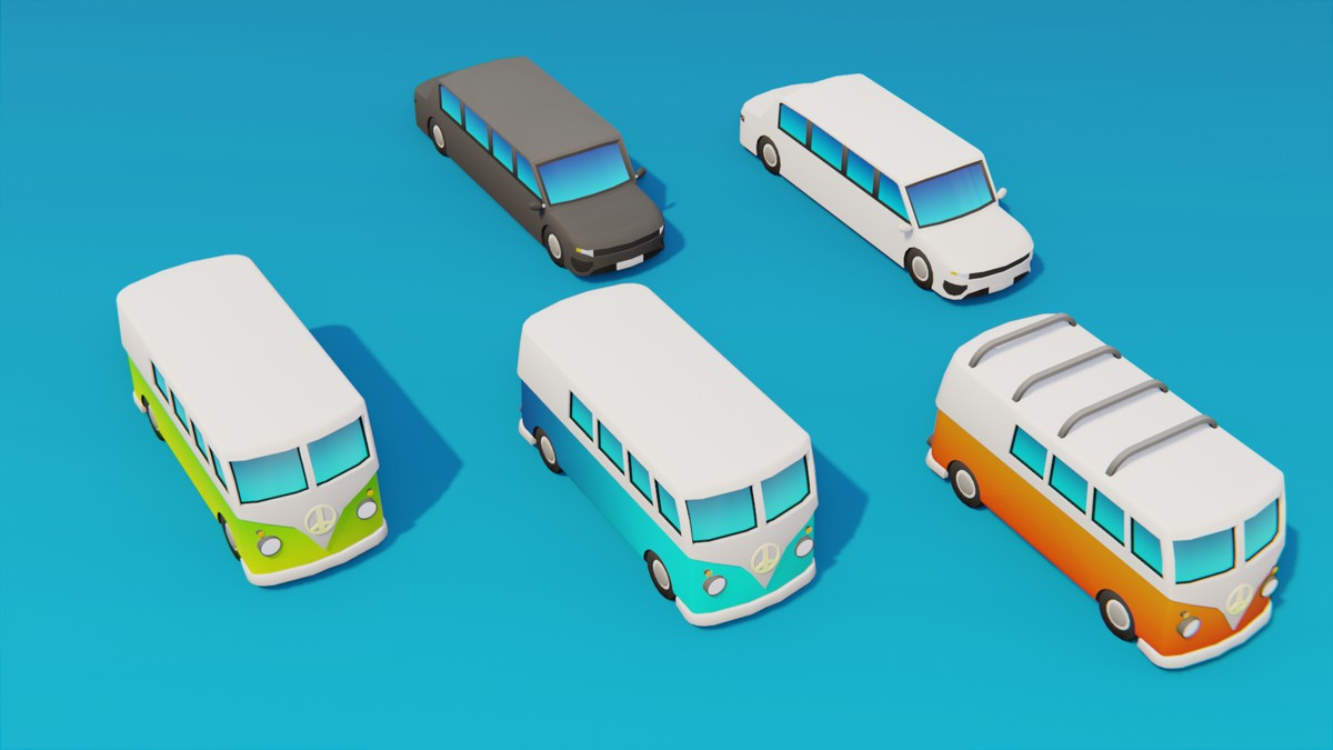 Stylized Low Poly Vehicle Pack by IGS
