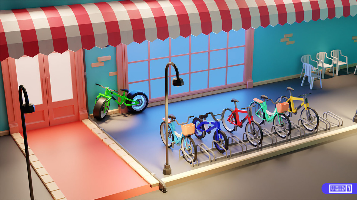 Low Poly Bike Models