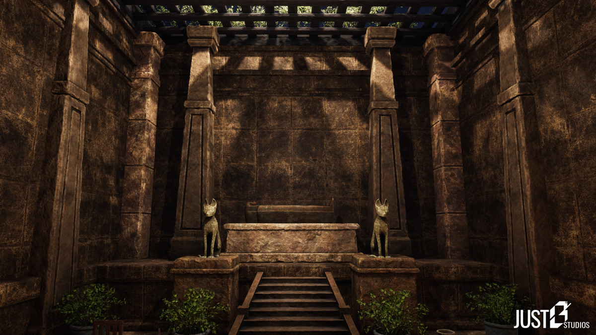 Modular Babylon Temple Environment (Temple,Desert,Ruins)