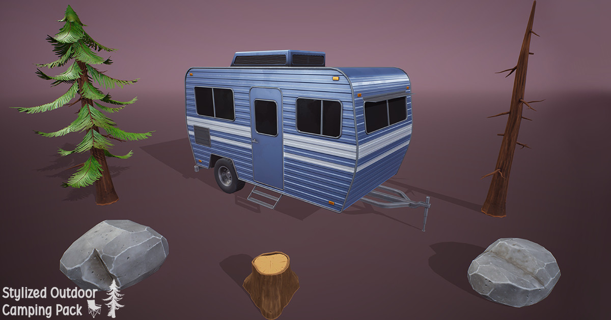 Stylized Outdoor Camping Pack