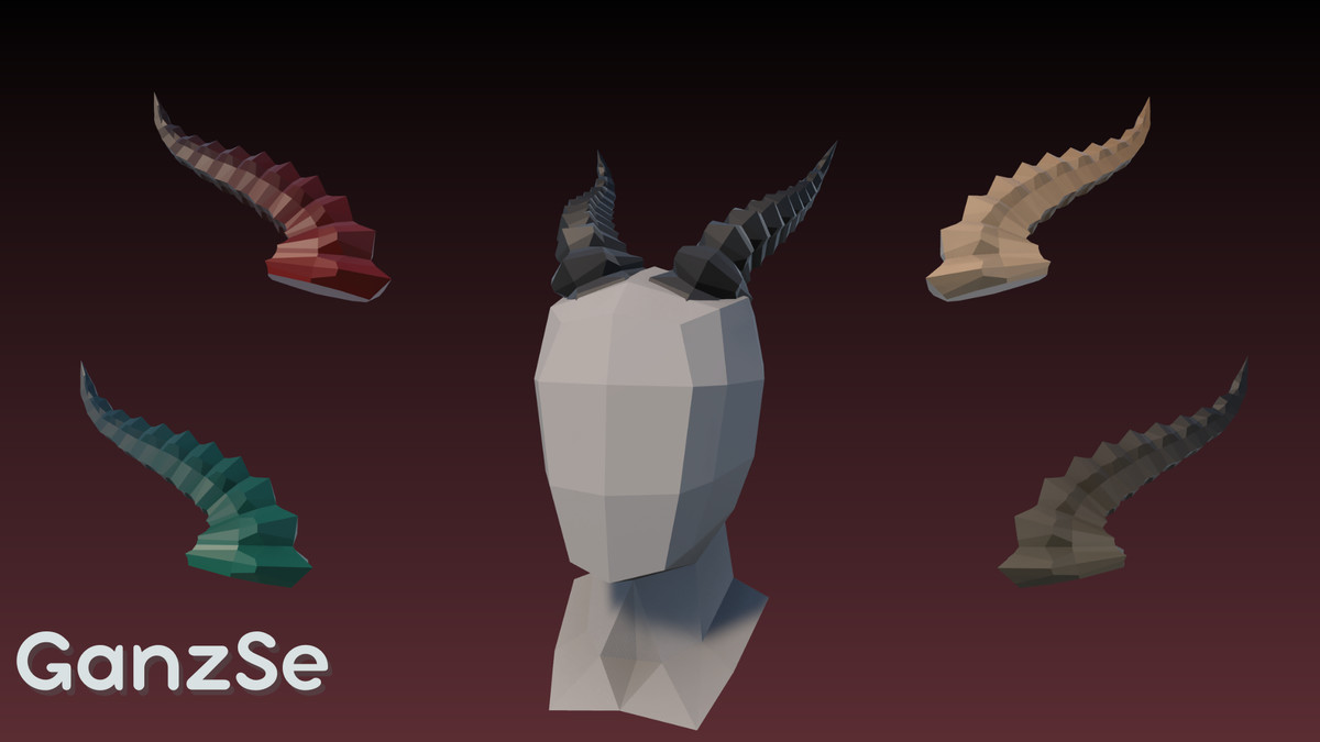 GanzSe Horns - Fantasy Low Poly Pack