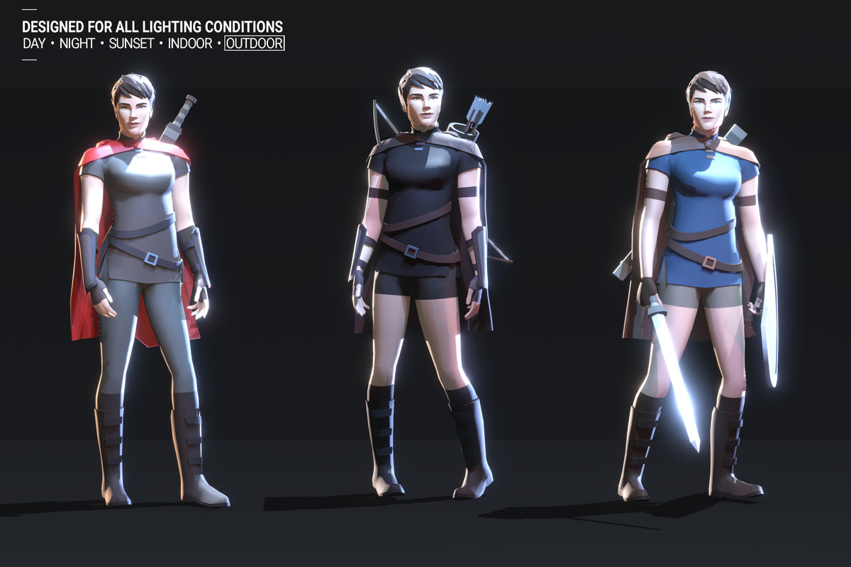 Polyquest Heroes: Warrior I Huntress