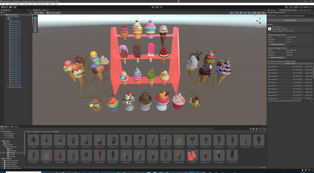 Delicious Ice Cream Collection – Colorful Dessert 3D Models