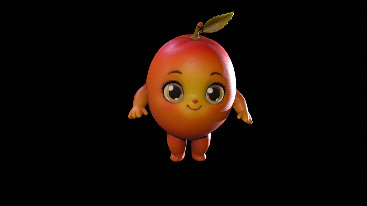 Chibi Fruit Peach