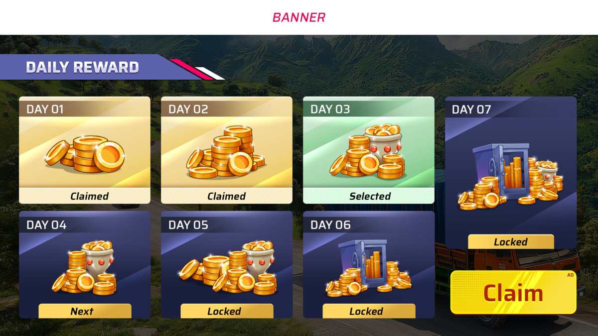 Truck Simulator UI Kit