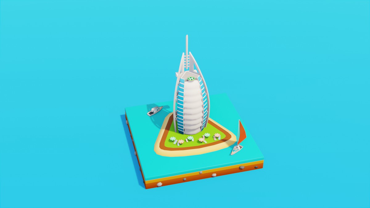 Low Poly LandMarks by IGS
