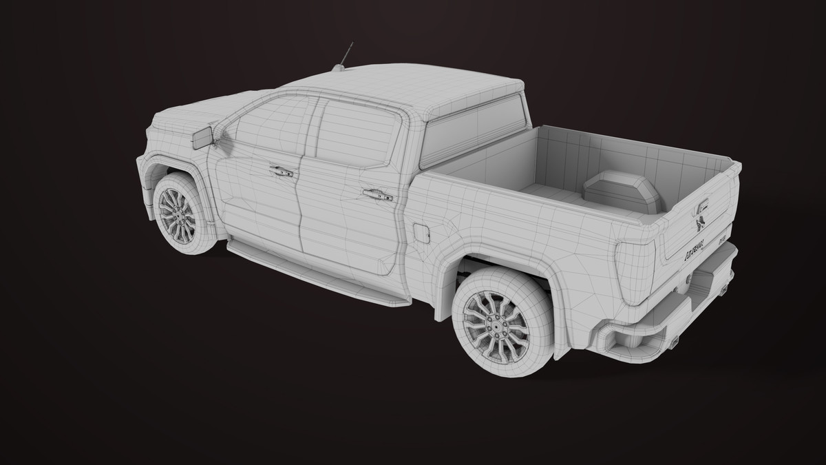 Pickup Truck 02 Red Dusty URP HDRP Textures