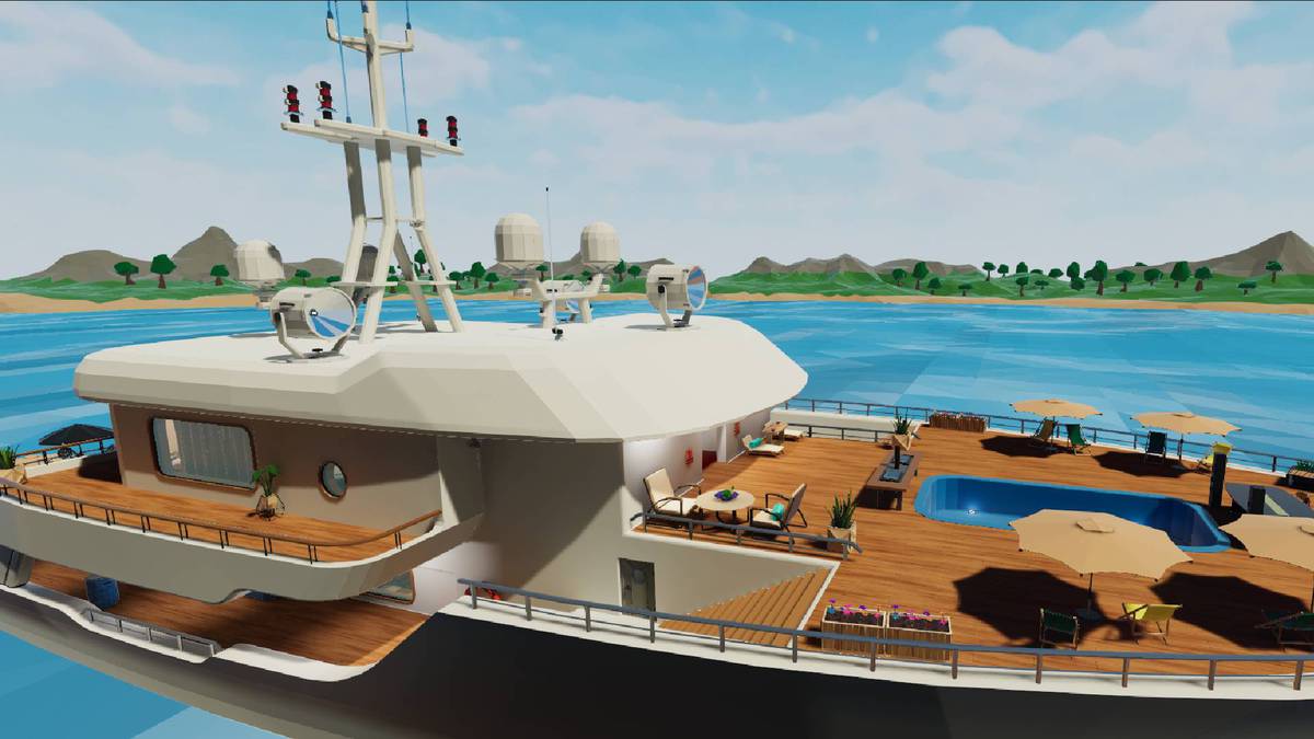 LowPoly Luxury Yacht