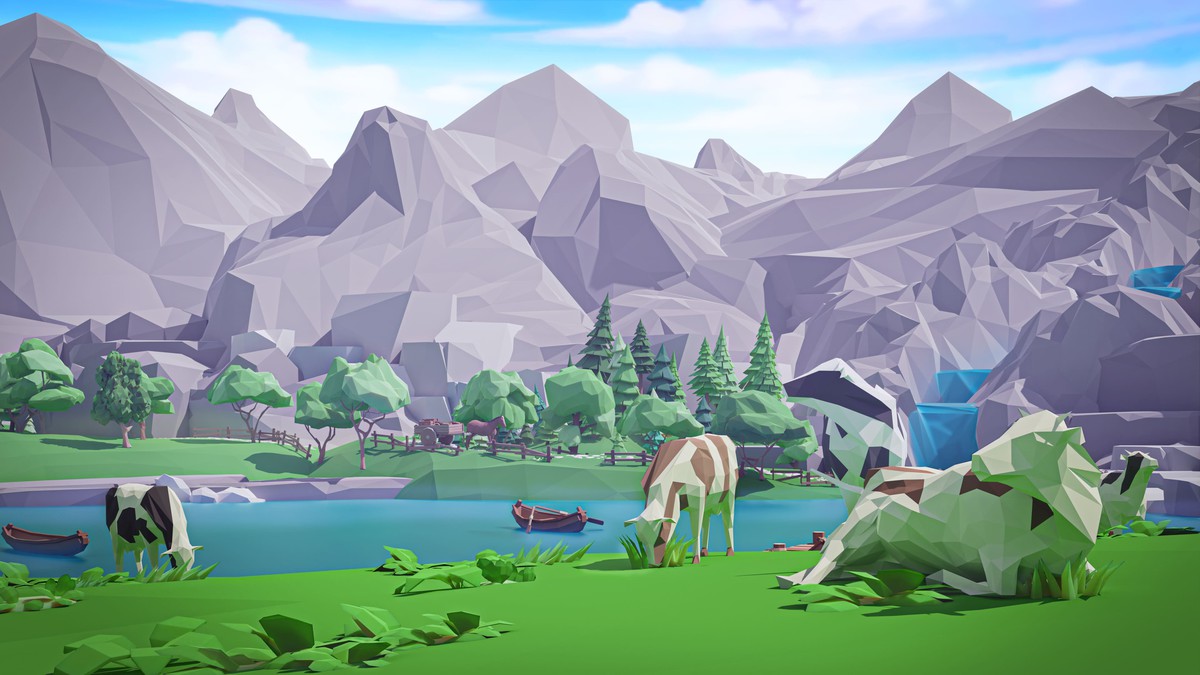 Village - Low Poly 3D Models Pack