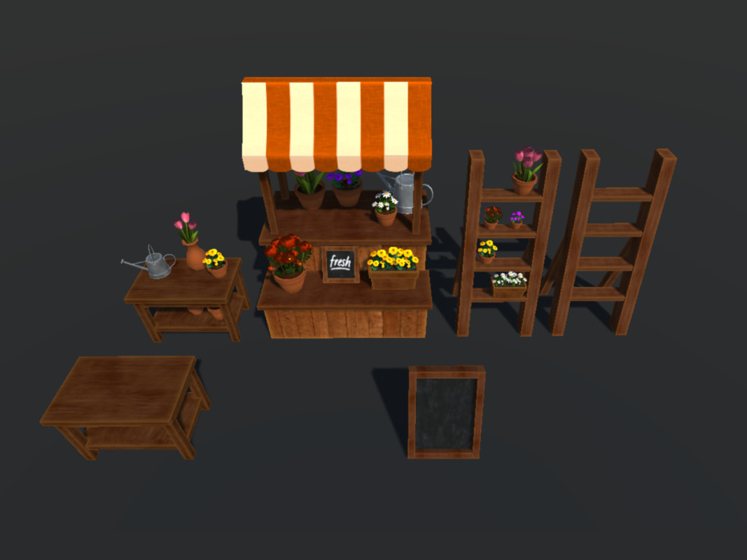 Village Life-Market and Garden