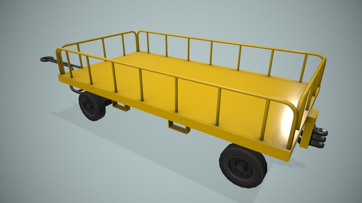 Airport Baggage Cart (440)
