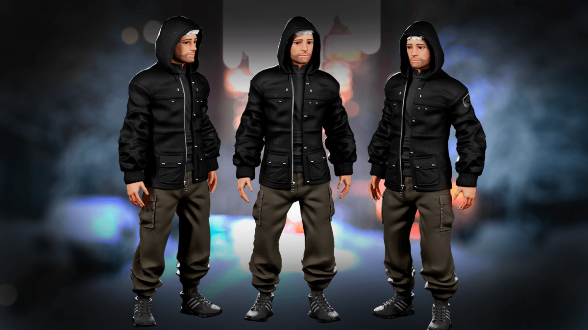 Streetwear Winter Guy – Modular Game Character
