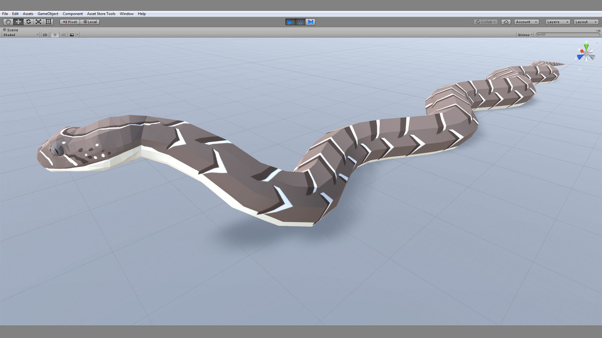Animated Puff Adder Snake PBR