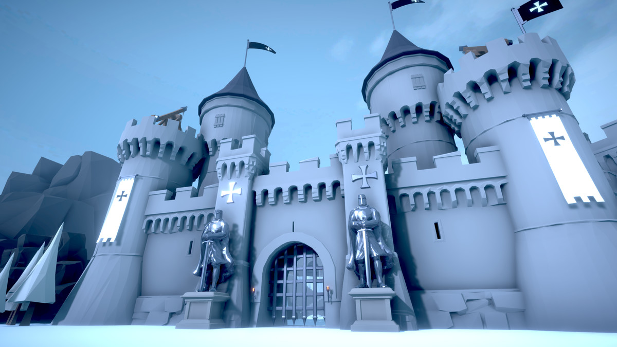 Templar Castle - Low Poly