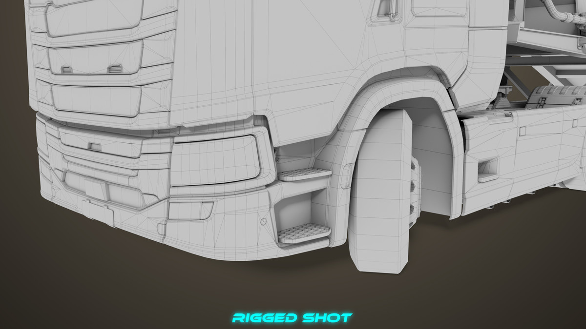 Chassis 06 Cement Trailer 01 Yellow