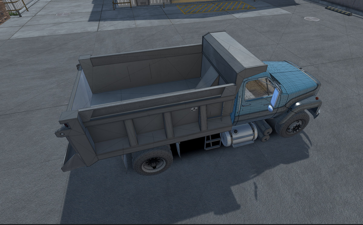 80s generic dump truck