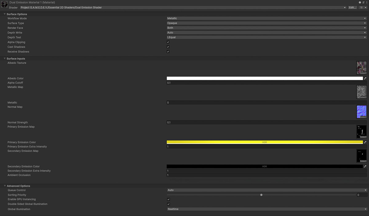 Dual Emission Shader