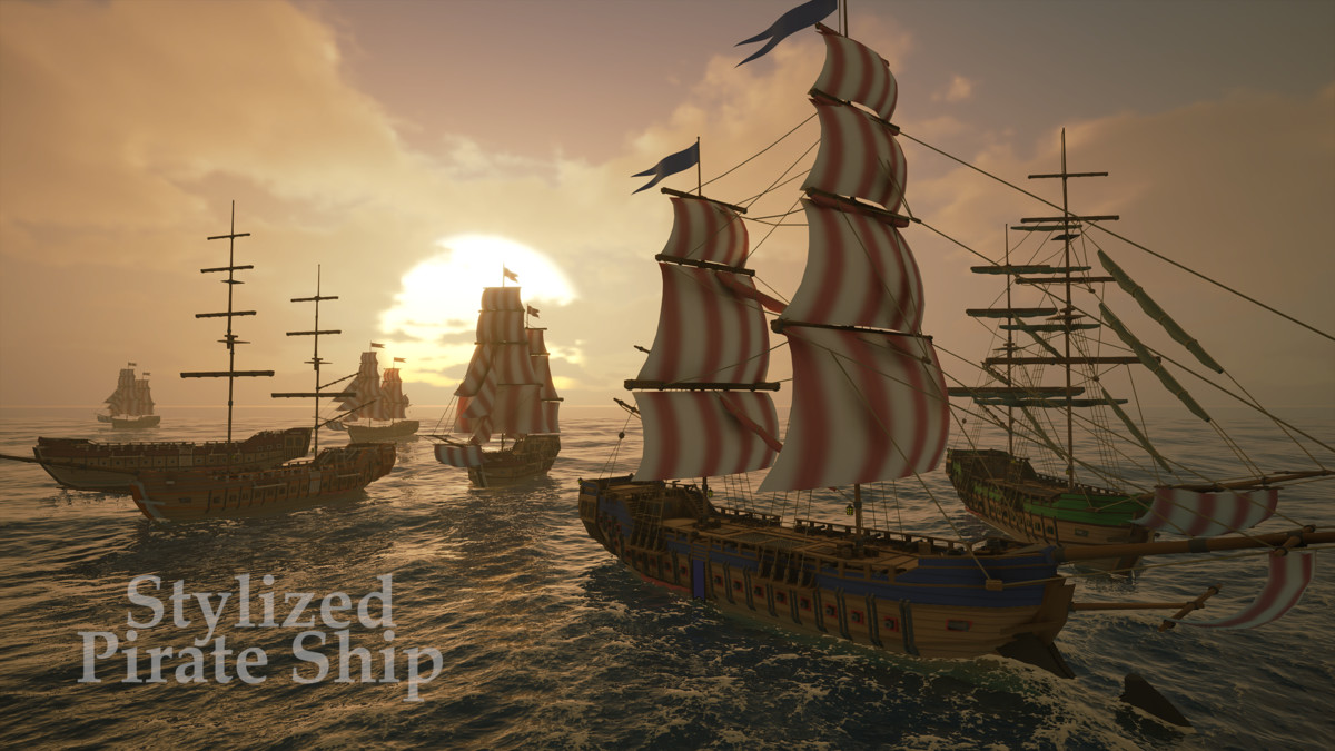 Stylized Pirate Ship - By Yorakeys