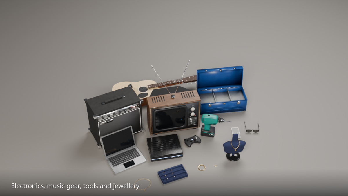Pawn Shop Kit: Interactive Props & Modular Room