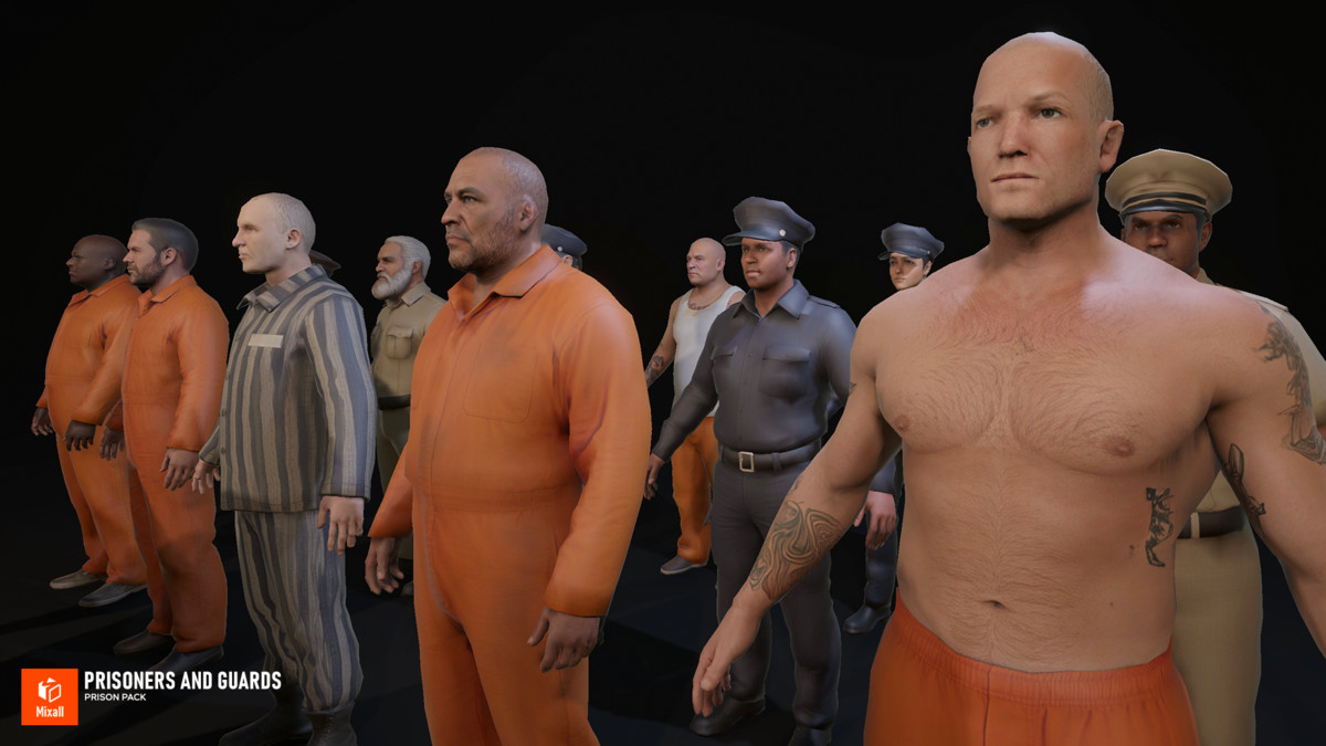 Prisoners and guards - Prison pack