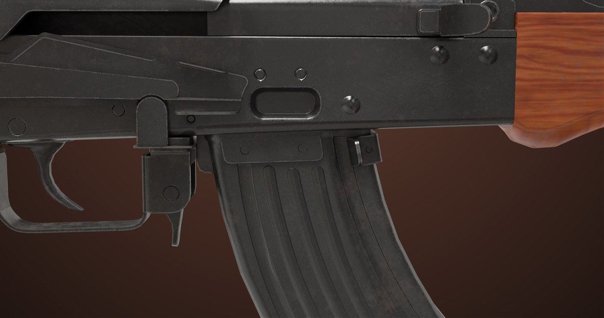 Light Machine Gun 10 Wood URP HDRP Textures