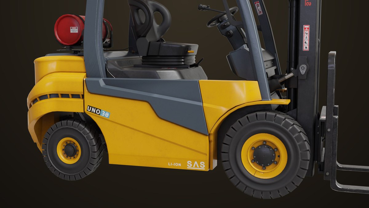 Forklift Truck 02 and 03 URP HDRP Textures