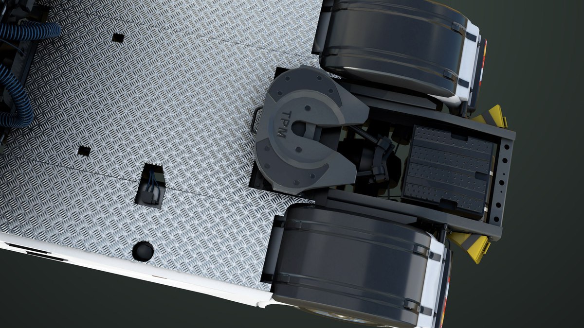 Heavy Truck Chassis 03 With Interior URP HDRP Textures