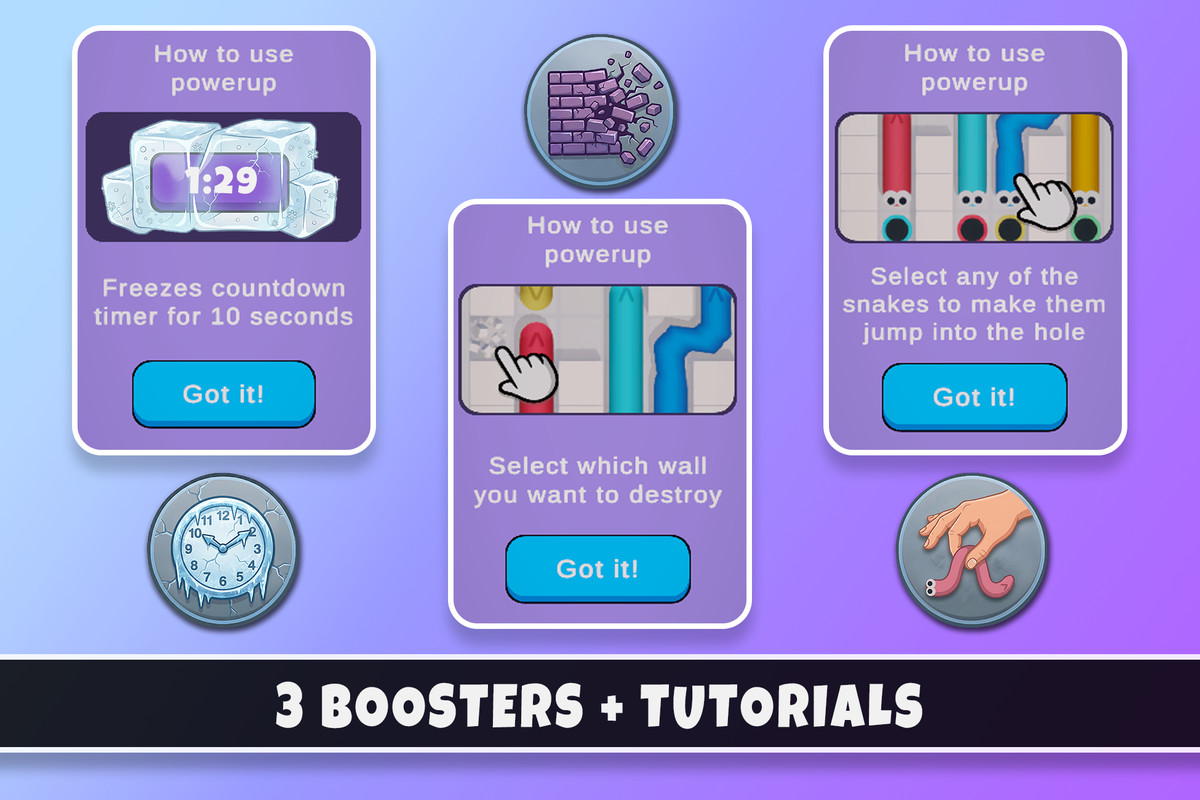 Snake Out | 2D Puzzle Template + Editor