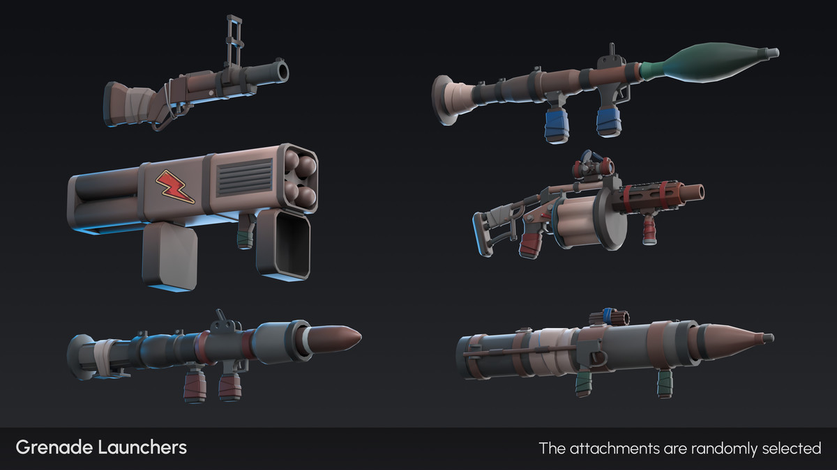 Apocalypse Weapons - Low Poly 3D Models Pack