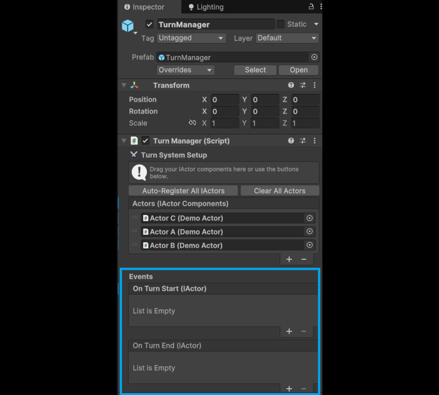 Flexible and Easy Turn-Based System