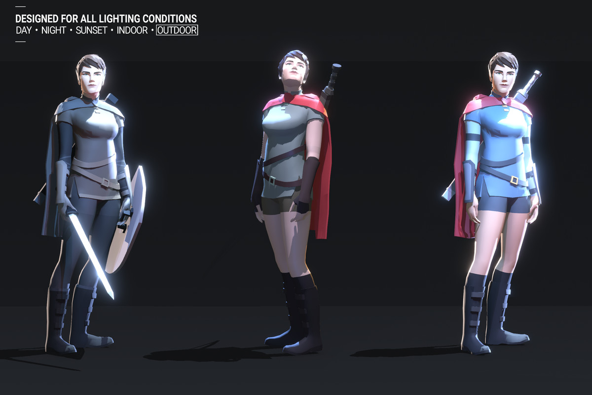 Polyquest Heroes: Warrior I Huntress