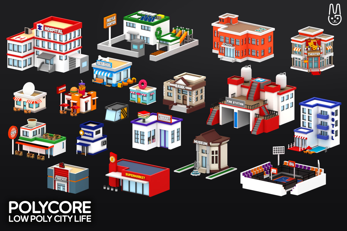 POLYCORE - Low Poly City Life