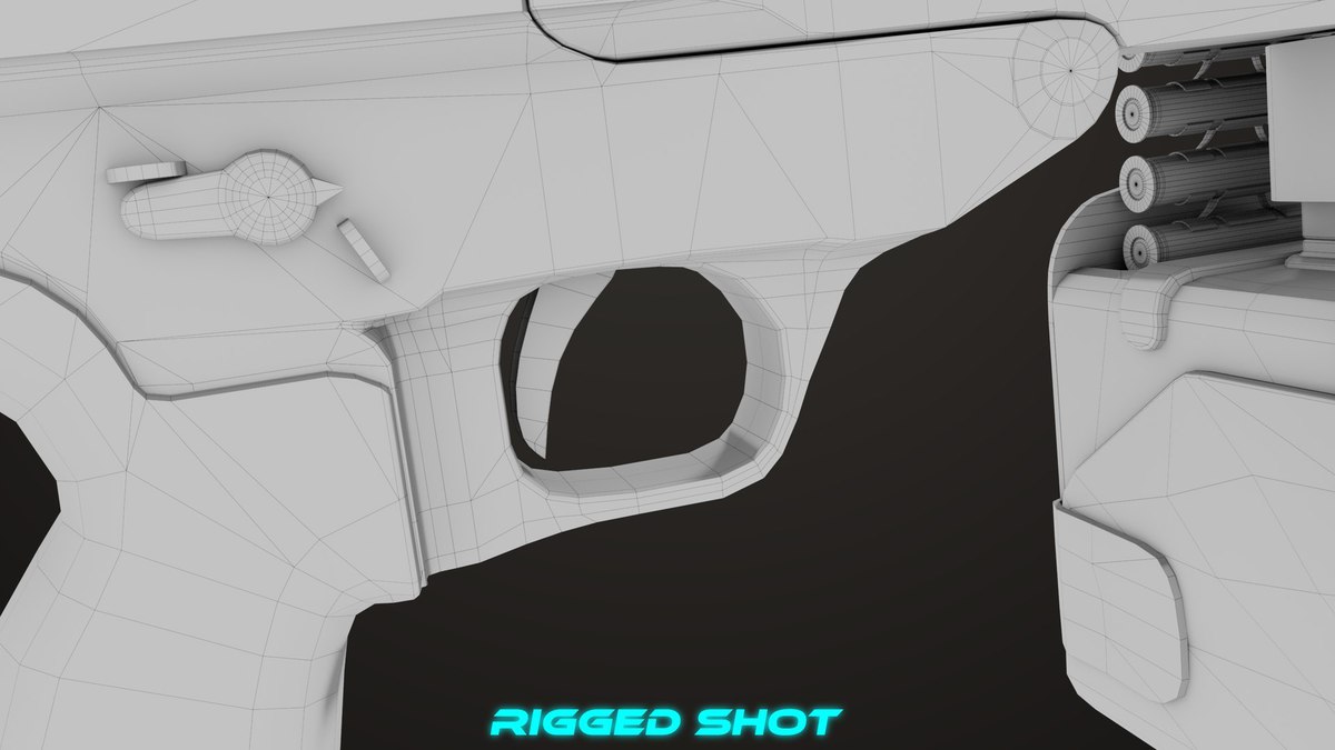 Machine Gun 14 Black URP HDRP Textures