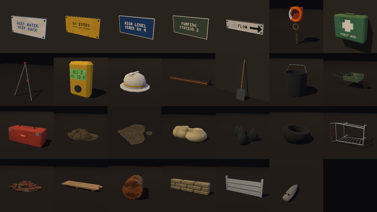 Low Poly Sewers - Victorian Sewer Kit