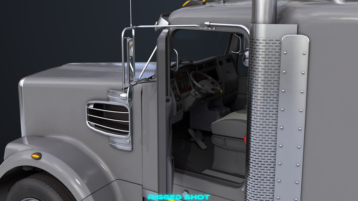 Heavy Truck Chassis 07 Generic Grey URP HDRP Textures