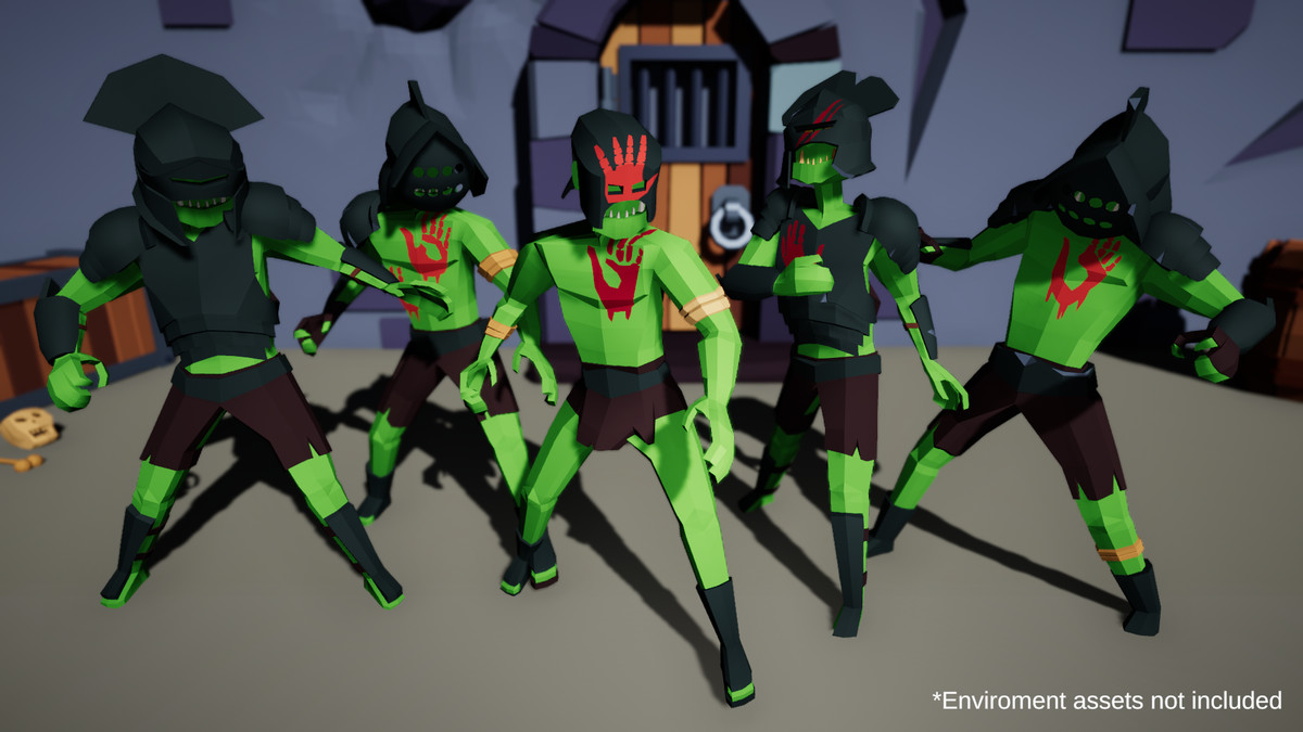 3D Characters Lowpolly Bundle 6