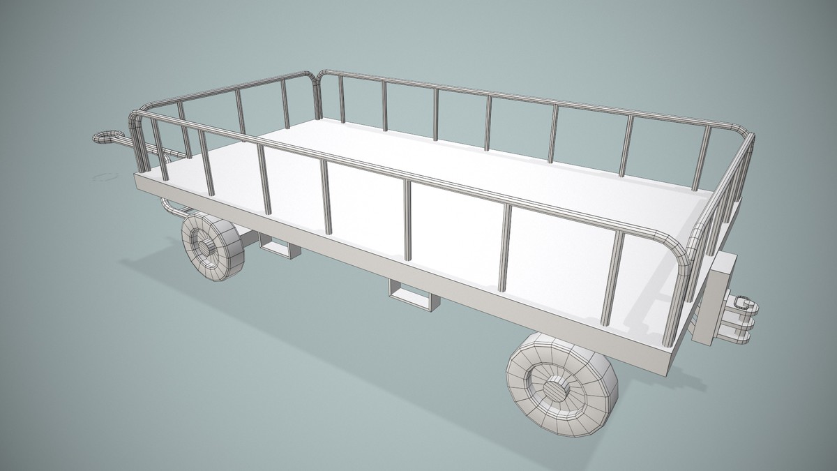 Airport Baggage Cart (440)