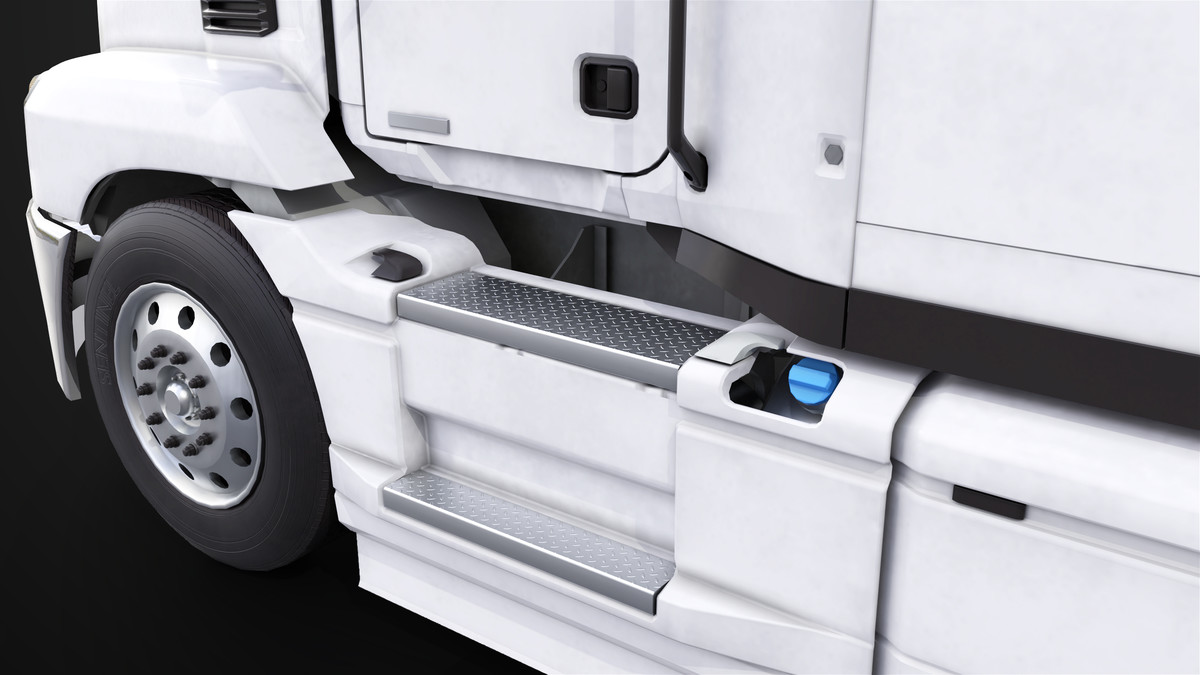 Heavy Truck Chassis 05 White Interior URP HDRP Textures