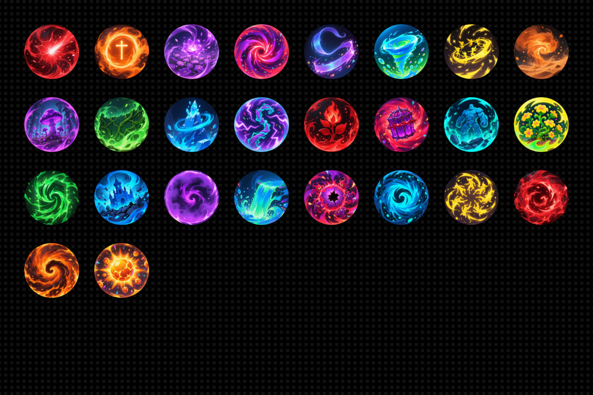 150+ Skill icons