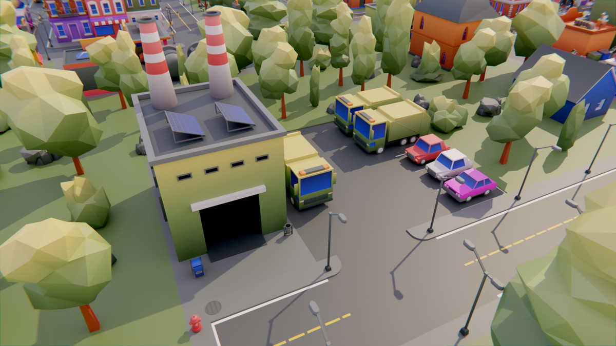 Low Poly Town by IGS