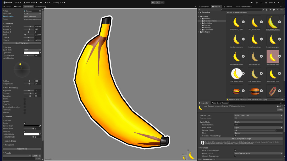 Icon Baker | Generate Icons from 3D Prefabs