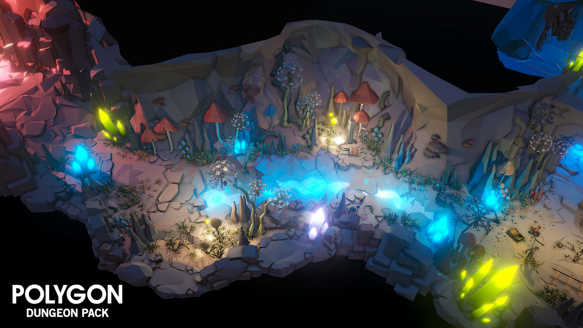 Value Bundle – POLYGON Dungeons Pack and Fantasy Dungeon Map
