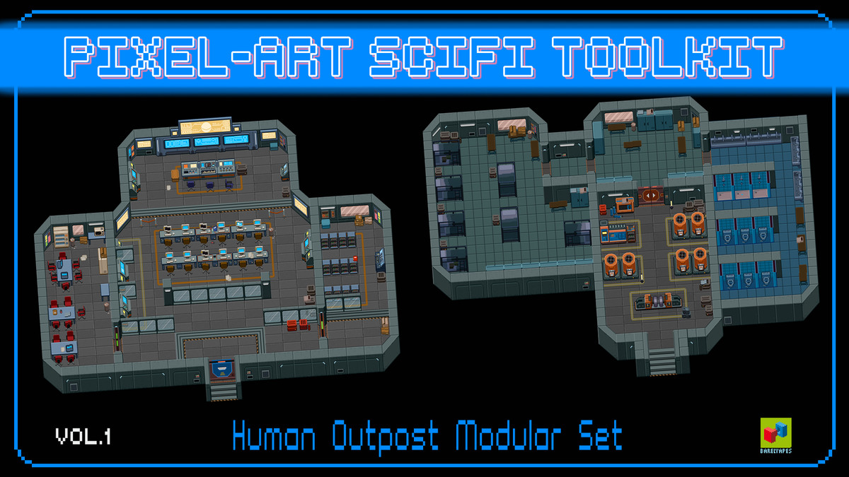 2D Pixel Art Sci-Fi Bundle