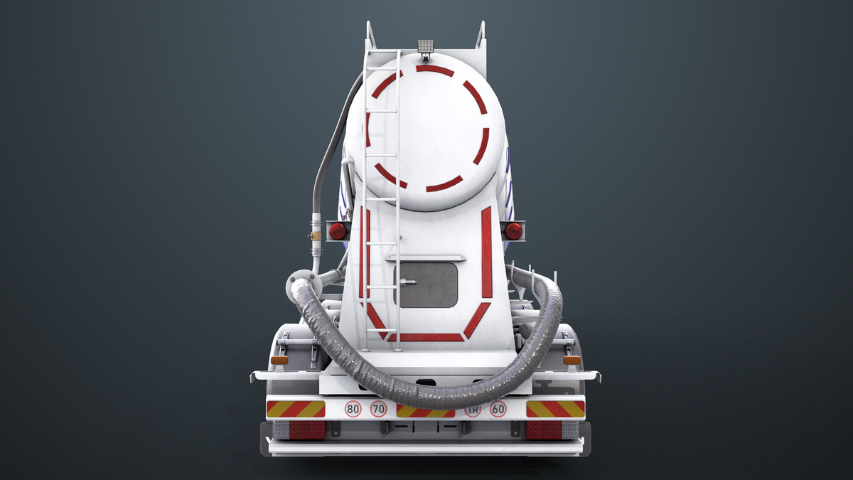 Chassis06 Cement Trailer 01 White URP HDRP Textures