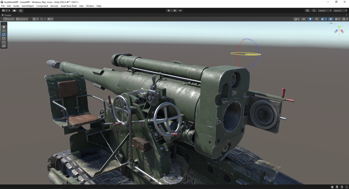 Rigged B-4 Howitzer WW2