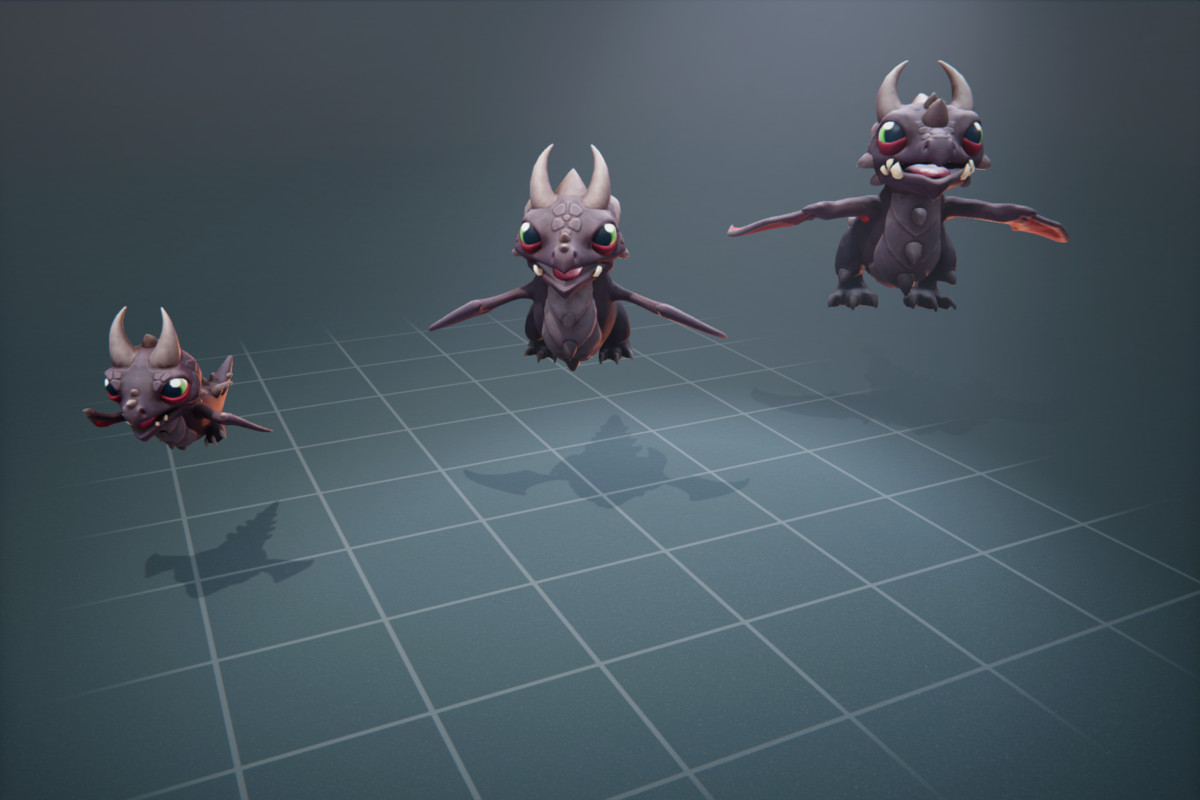 Shadow Dragon Family - Character + Animations