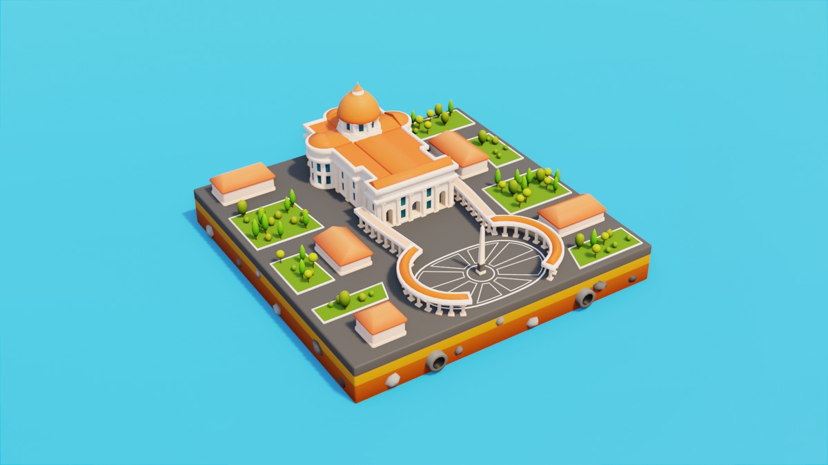 Low Poly European LandMarks by IGS