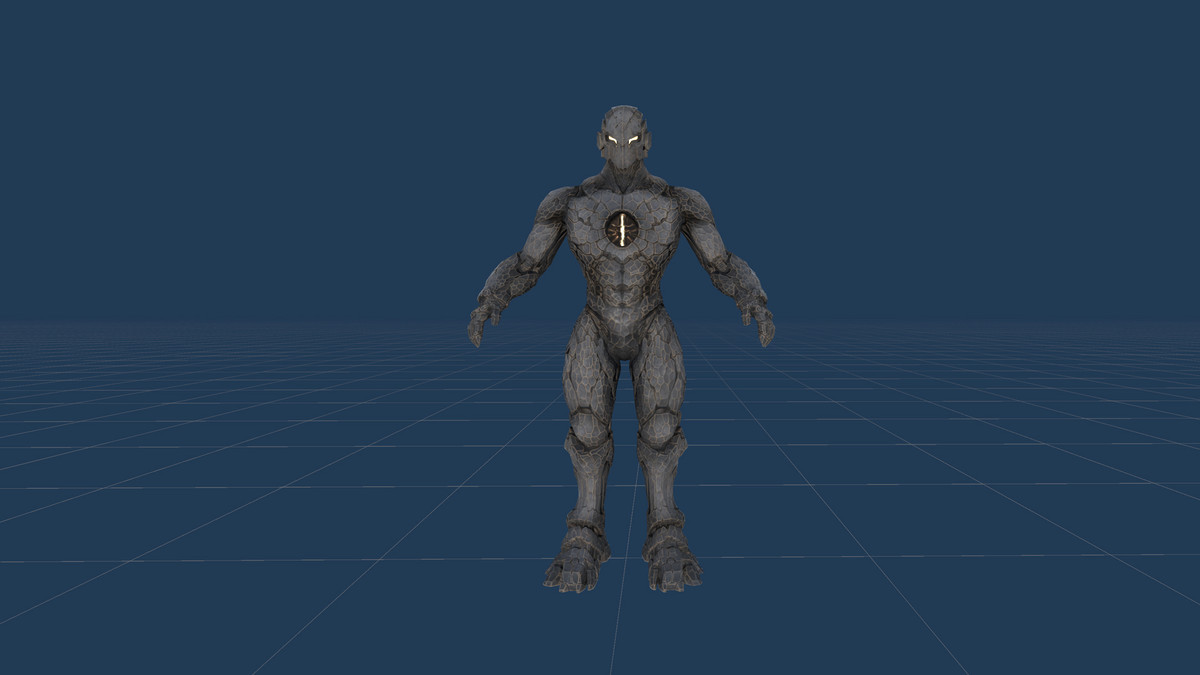 Armored Stone Golem - Dark Fantasy Boss